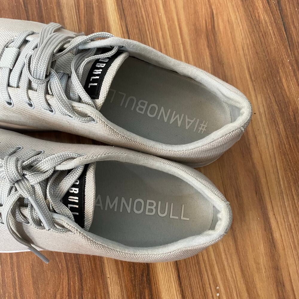 NOBULL Gray Canvas Lace Up Trainers Women’s Size 10 - Picture 4 of 10